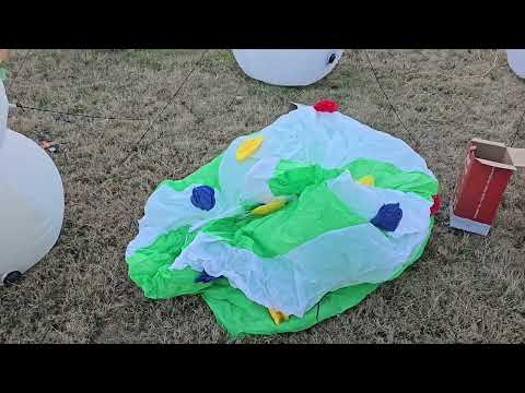 12-foot inflatable Christmas tree: SEASONBLOW 12 FT Giant Inflatable Christmas Tree with built-in lights shown during my hands-on review