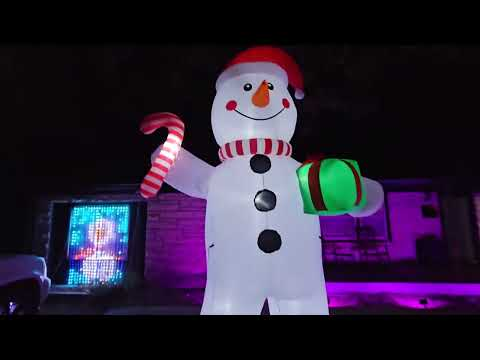 12-foot inflatable snowman: 12-foot tall snowman inflatable shown during my hands-on review