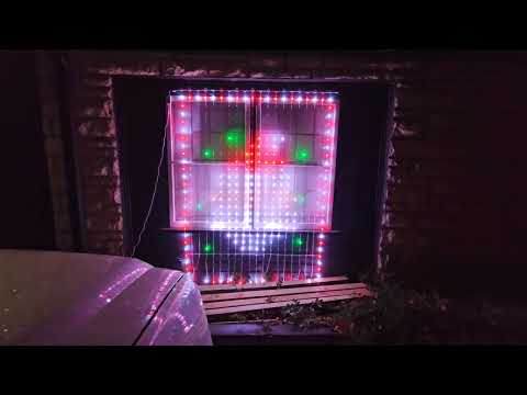 animated Christmas window lights: Govee Curtain Lights 2 shown during my hands-on review