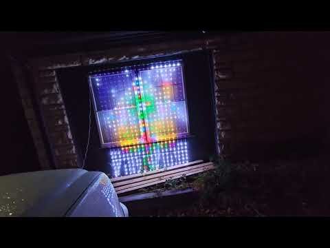 animated Christmas window lights: Govee Curtain Lights 2 shown during my hands-on review