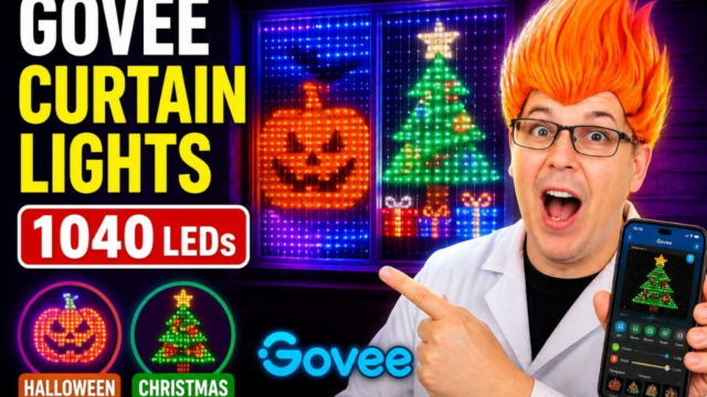 Govee Curtain Lights for Christmas: Govee Curtain Lights 2, 1040 LEDs (Model H70B4) shown in my hands-on review