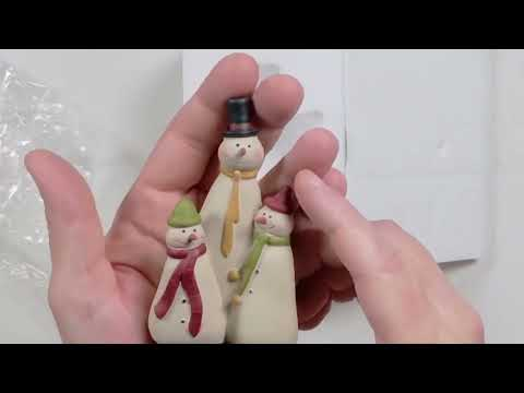 triple snowman decor: MeritMode Triple Snowman Resin Statue shown during my hands-on review